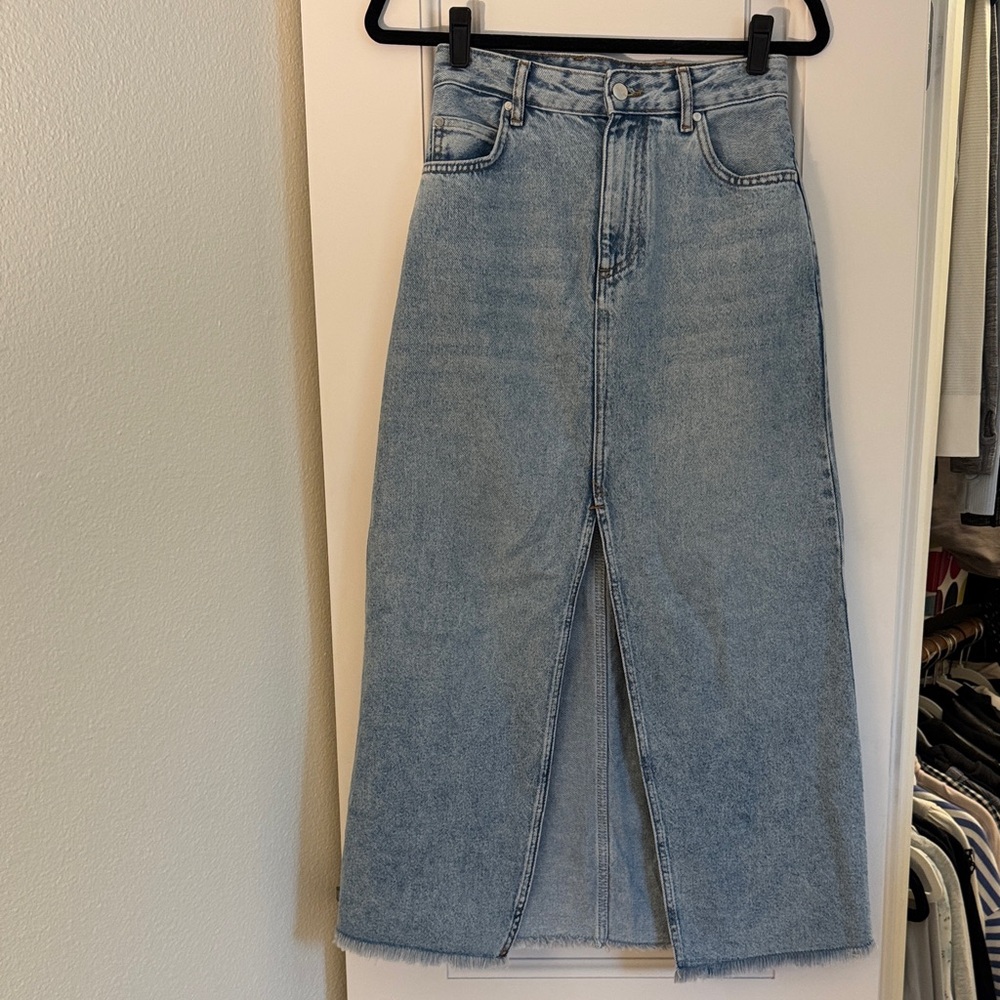 Pilcro Maxi Denim Skirt